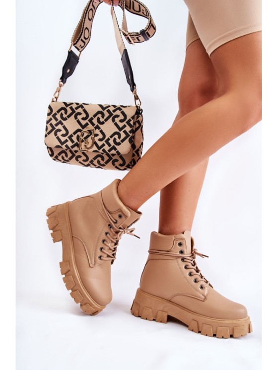 Moteriški batai Šilti Trappers Beige Flavin 2