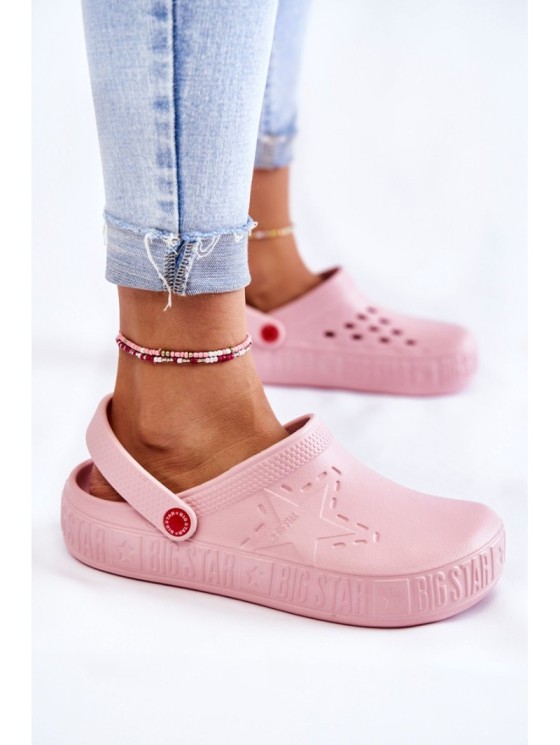 Women's Light Slippers Kroks Big Star II275008 Pink 2