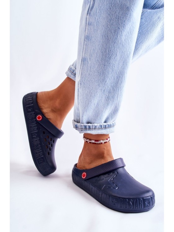Moteriškos lengvos šlepetės Kroks Big Star II275002 Navy
