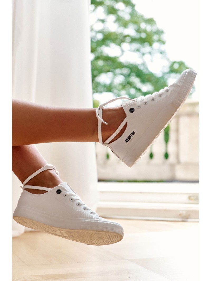 Women's Low Material Sneakers Big Star KK274008 White