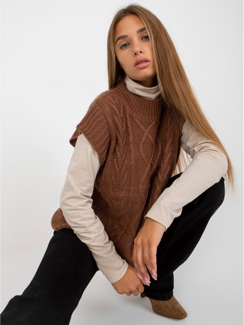 Liemenė-D90027W90785B2-ruda