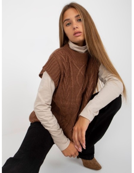 Liemenė-D90027W90785B2-ruda