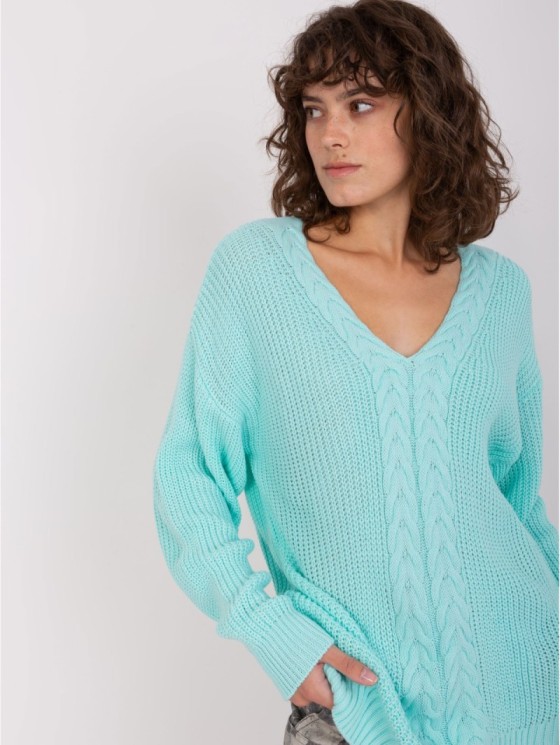 Megztinis-BA-SW-8028.36P-mėtinis 2