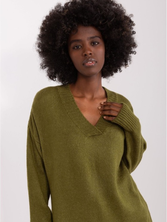Megztinis-BA-SW-0577.32X-khaki 2