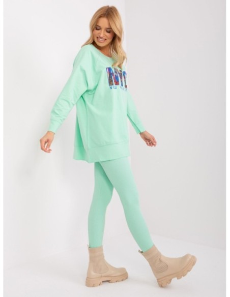 Medvilninis laisvalaikio kostiumas su tamprėmis