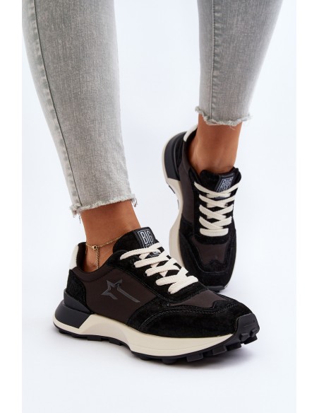 Women's Leather Sneakers Big Star NN274963 Black