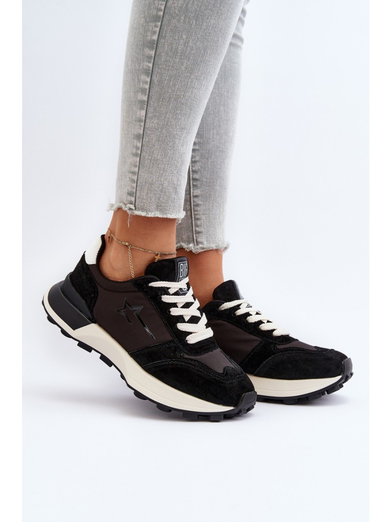Women's Leather Sneakers Big Star NN274963 Black