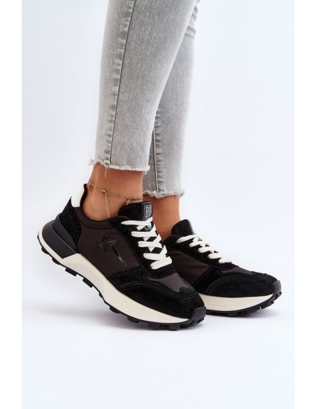 Women's Leather Sneakers Big Star NN274963 Black