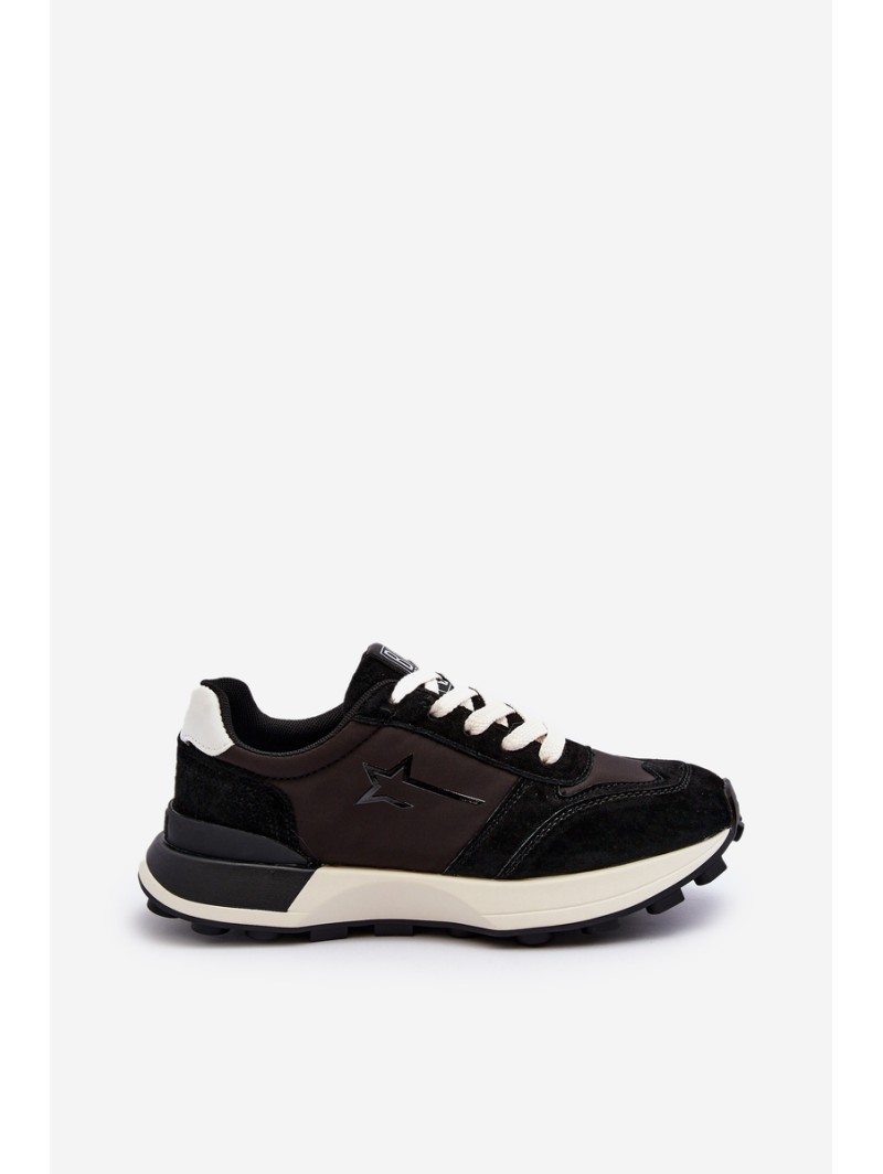 Women's Leather Sneakers Big Star NN274963 Black