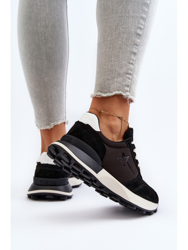 Women's Leather Sneakers Big Star NN274963 Black