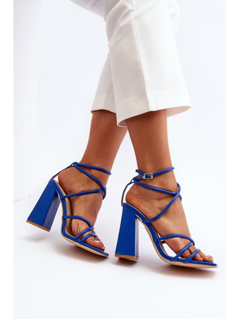 Fashionable High Heel Sandals Blue Josette