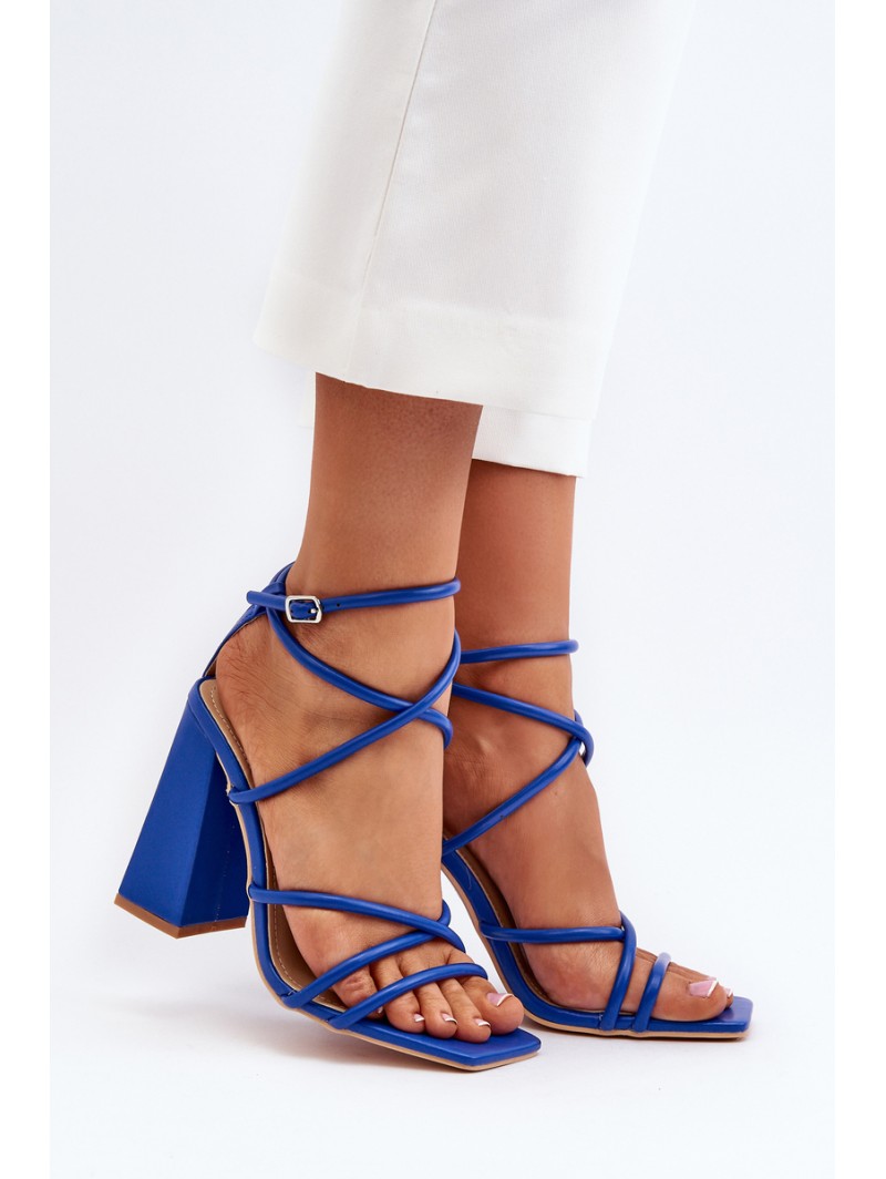 Fashionable High Heel Sandals Blue Josette