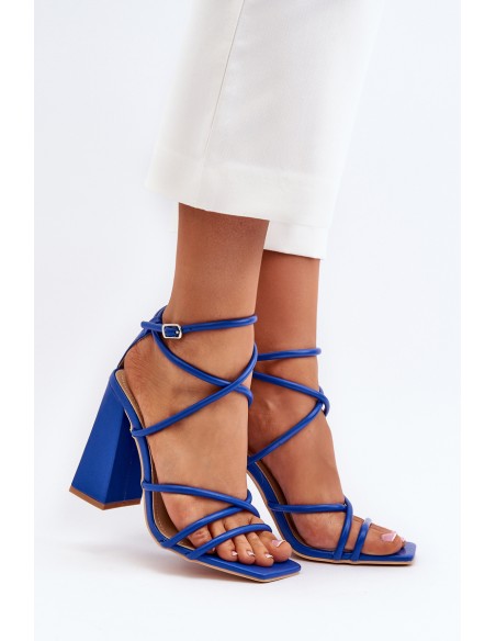 Fashionable High Heel Sandals Blue Josette