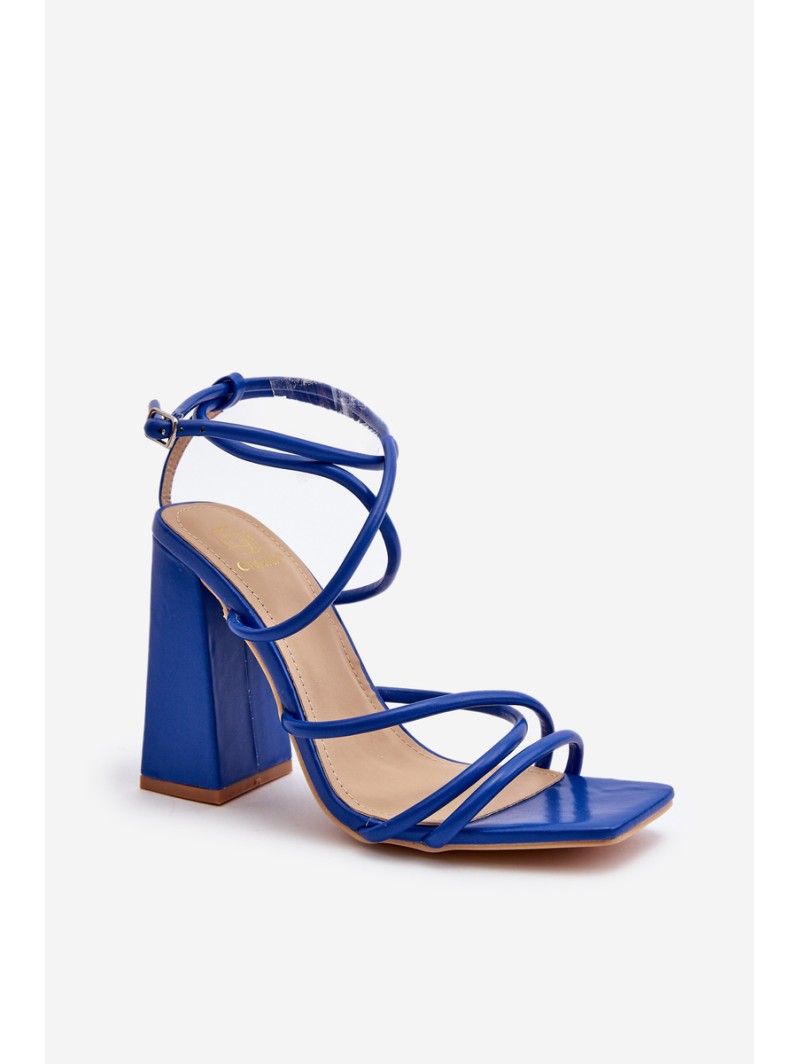Fashionable High Heel Sandals Blue Josette