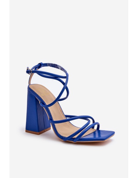 Fashionable High Heel Sandals Blue Josette