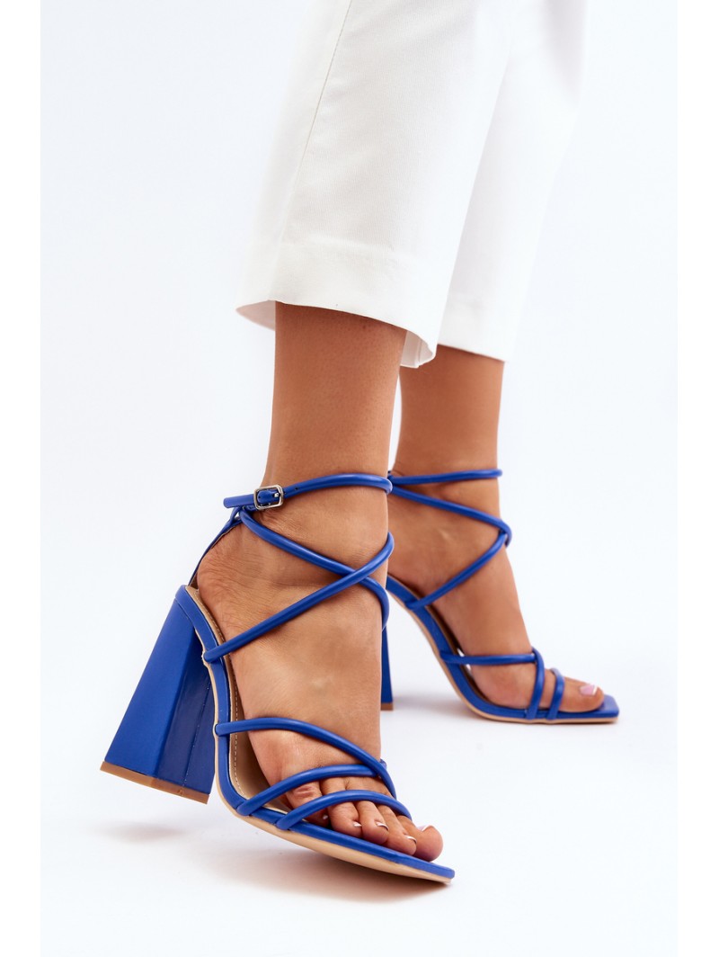 Fashionable High Heel Sandals Blue Josette