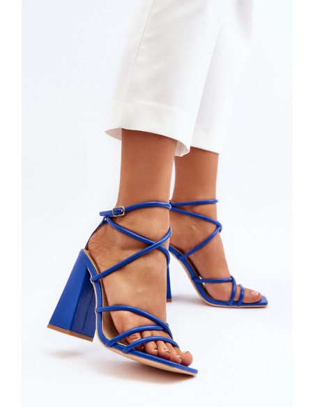 Fashionable High Heel Sandals Blue Josette