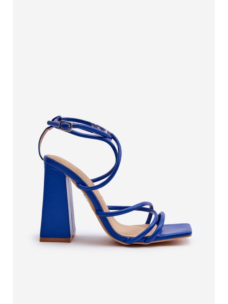 Fashionable High Heel Sandals Blue Josette
