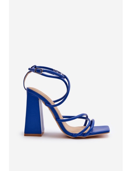 Fashionable High Heel Sandals Blue Josette