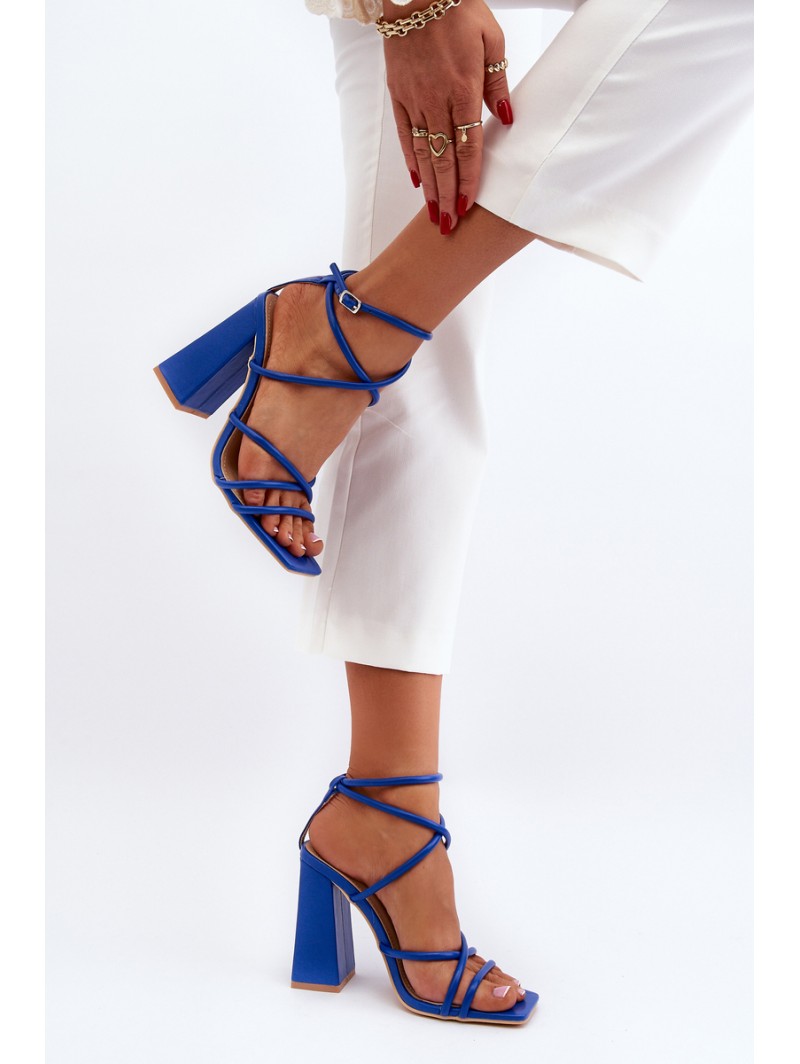 Fashionable High Heel Sandals Blue Josette