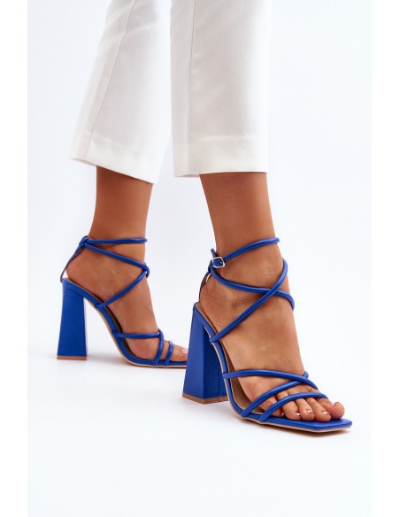Fashionable High Heel Sandals Blue Josette