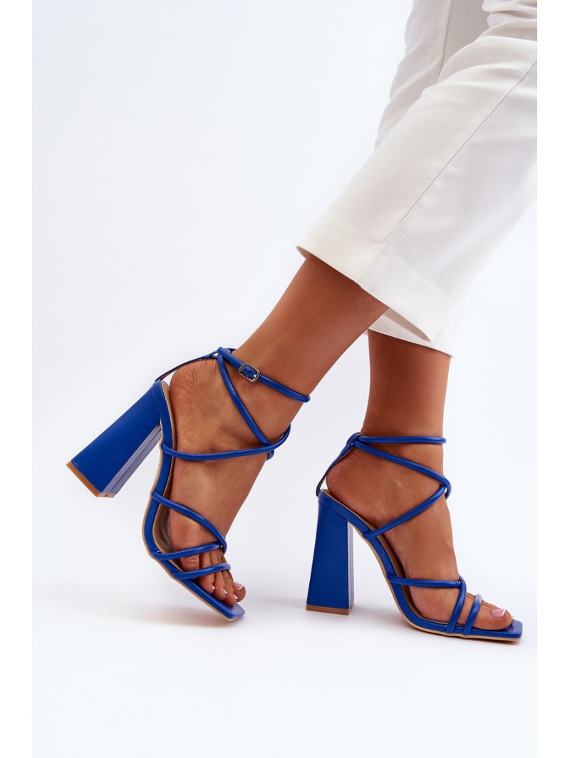 Fashionable High Heel Sandals Blue Josette