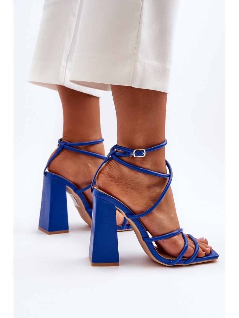 Fashionable High Heel Sandals Blue Josette