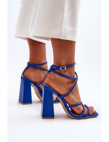 Fashionable High Heel Sandals Blue Josette