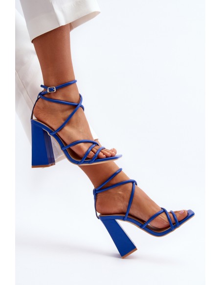 Fashionable High Heel Sandals Blue Josette