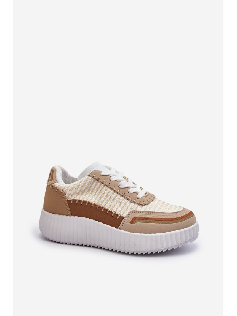 Women's Platform Sneakers in Beige Redala