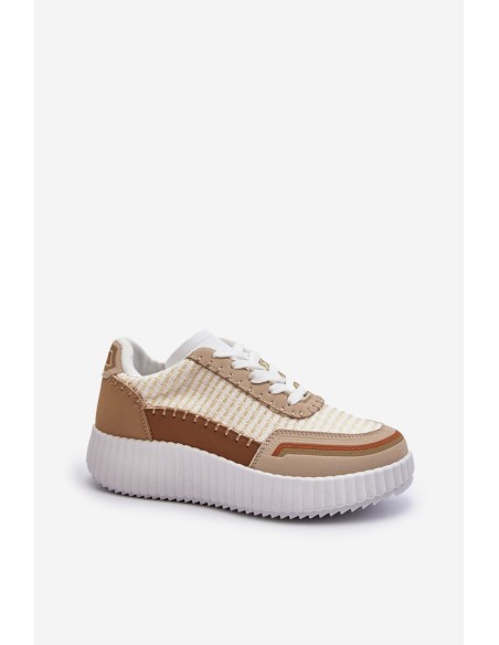 Women's Platform Sneakers in Beige Redala