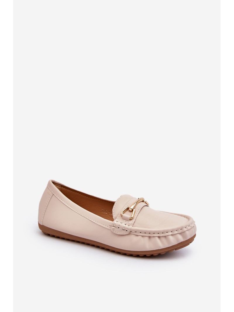 Women's Slip-On Loafers With Glitter Embellishment Beige This Moment
