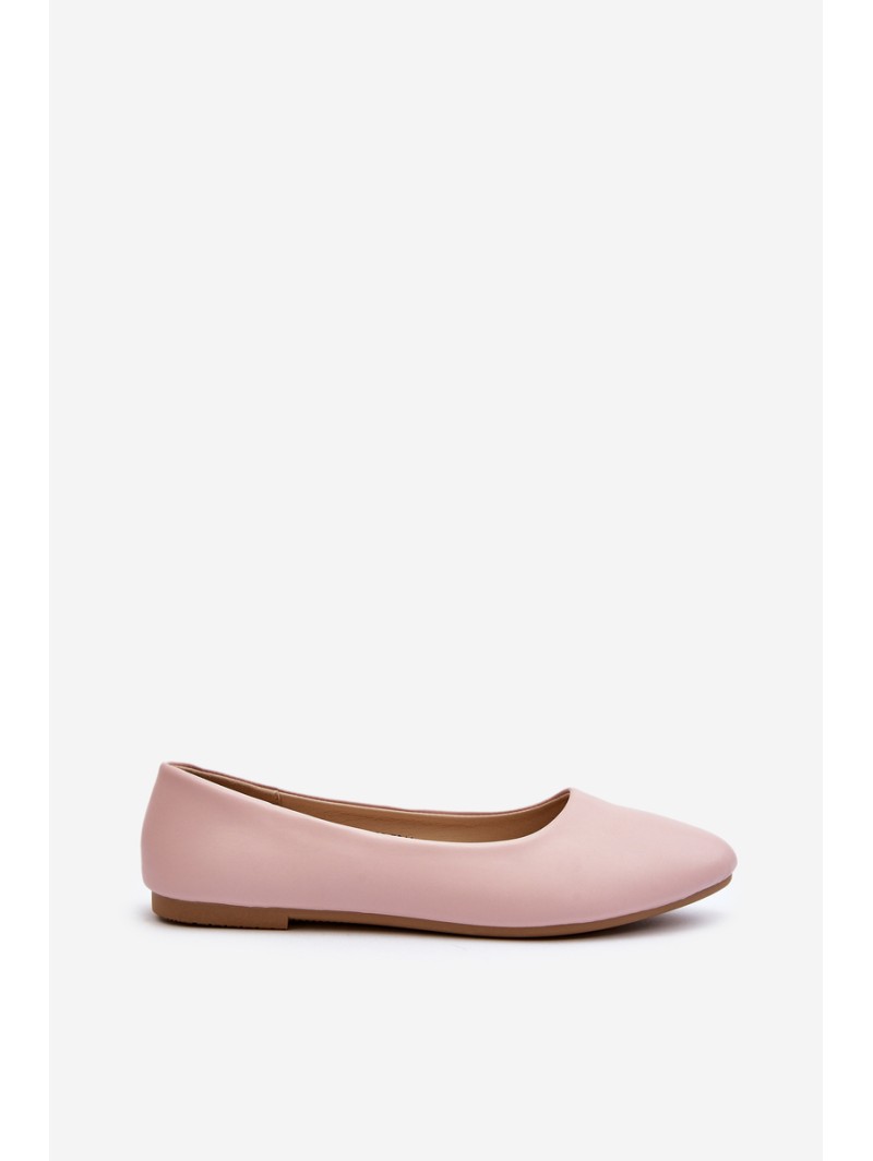 Eco Leather Women's Ballerina Flats Pink Tindomiel