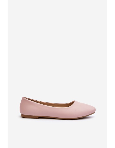 Eco Leather Women's Ballerina Flats Pink Tindomiel