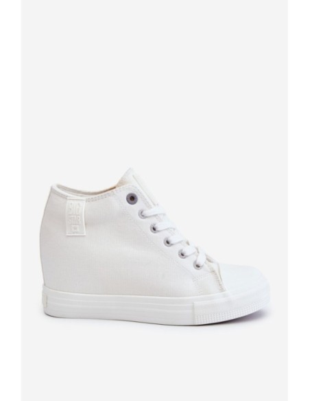 Hidden Wedge High Sneakers Big Star LL274035 balti