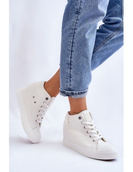 Hidden Wedge High Sneakers Big Star LL274035 balti