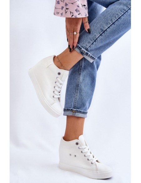 Hidden Wedge High Sneakers Big Star LL274035 balti