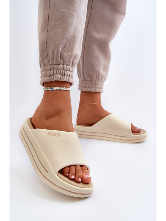 Women's Platform Sandals Big Star NN274A034 Beige