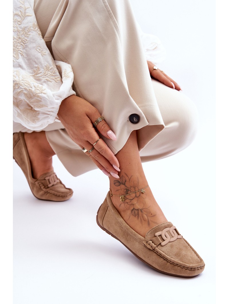 Women's Fashion Suede Moccasins Brown Rabell