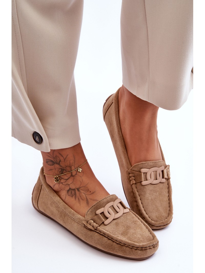 Women's Fashion Suede Moccasins Brown Rabell