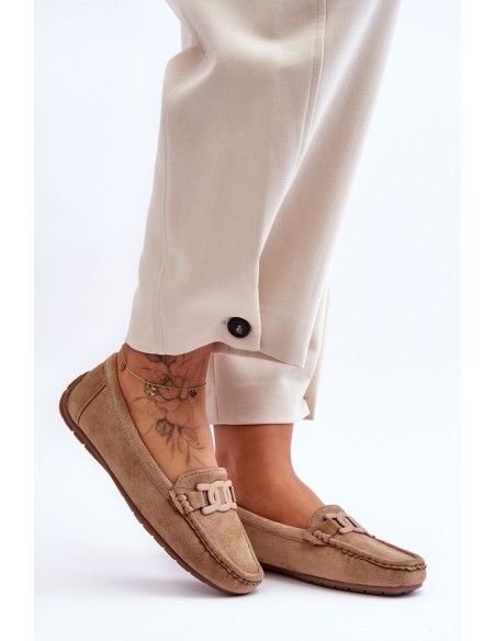 Women's Fashion Suede Moccasins Brown Rabell