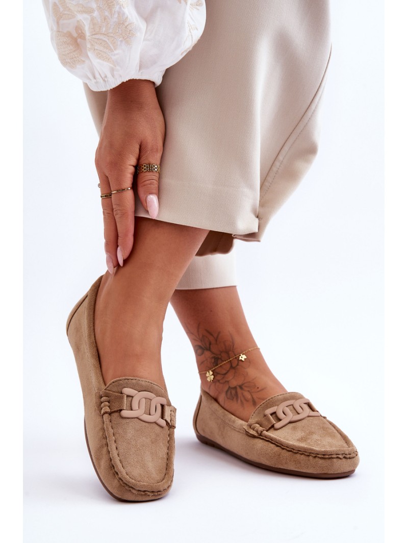 Women's Fashion Suede Moccasins Brown Rabell