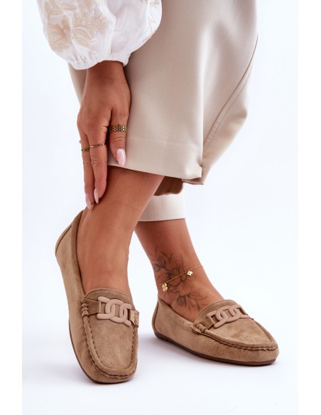 Women's Fashion Suede Moccasins Brown Rabell