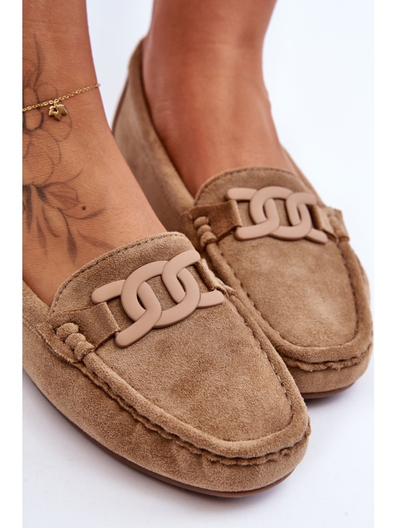 Women's Fashion Suede Moccasins Brown Rabell