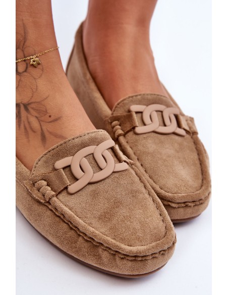Women's Fashion Suede Moccasins Brown Rabell