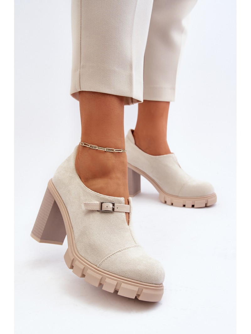 Women's High Heel Pumps Light Beige Tauina