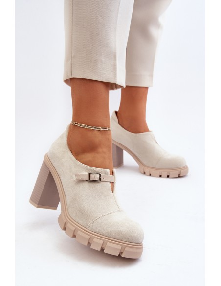 Women's High Heel Pumps Light Beige Tauina