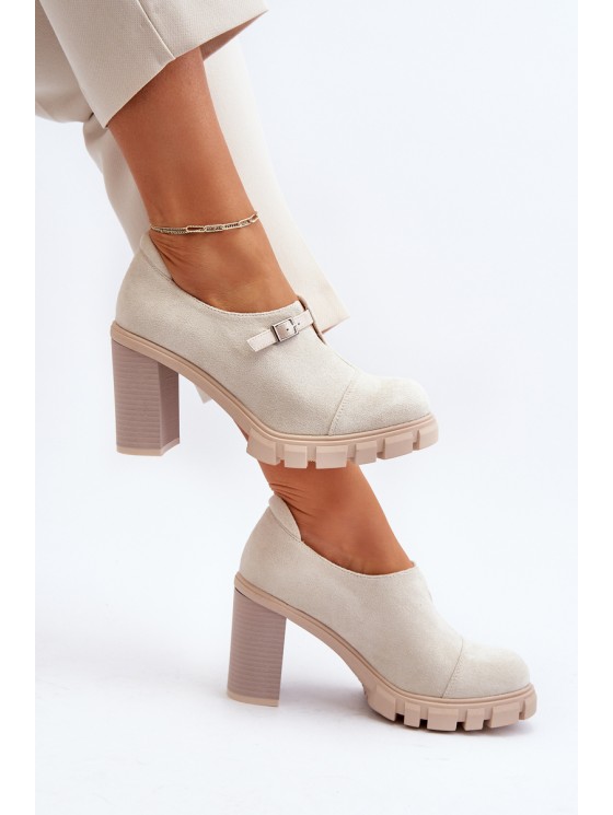 Women's High Heel Pumps Light Beige Tauina 2