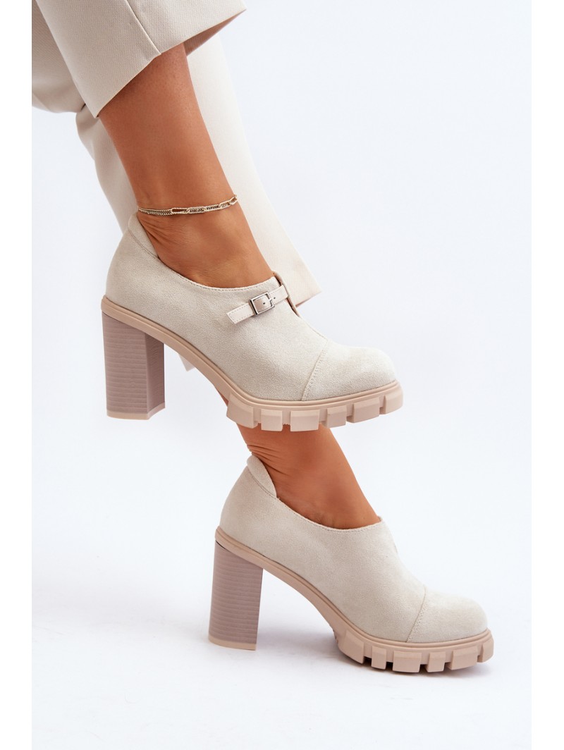 Women's High Heel Pumps Light Beige Tauina