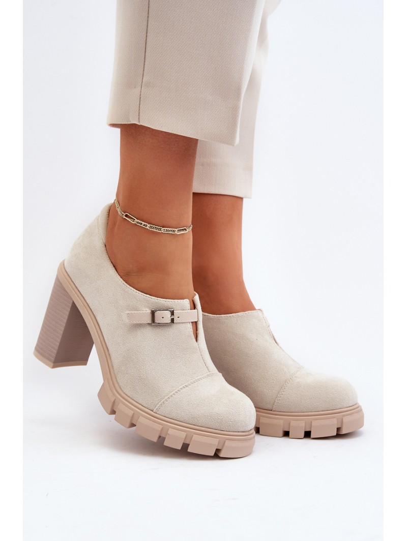 Women's High Heel Pumps Light Beige Tauina